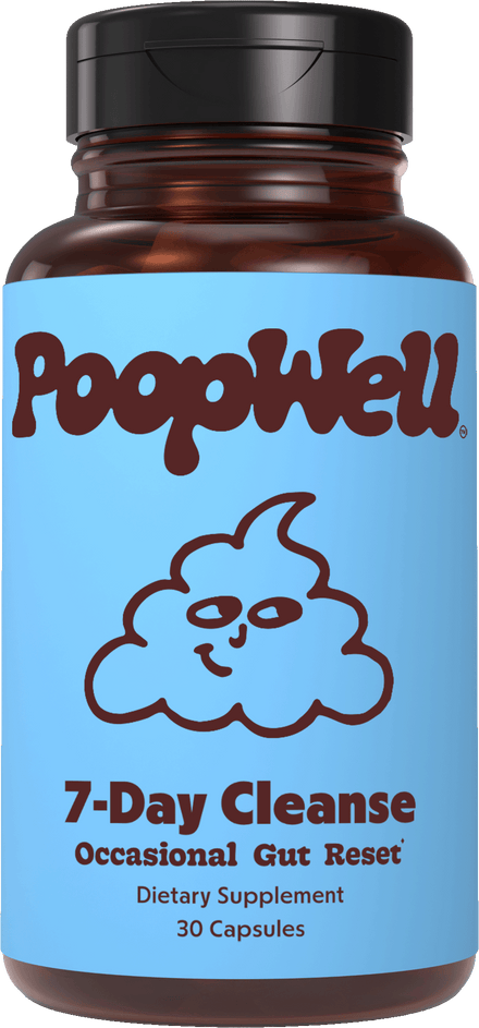 PoopWell 7-Day Colon Cleanse capsule bottle
