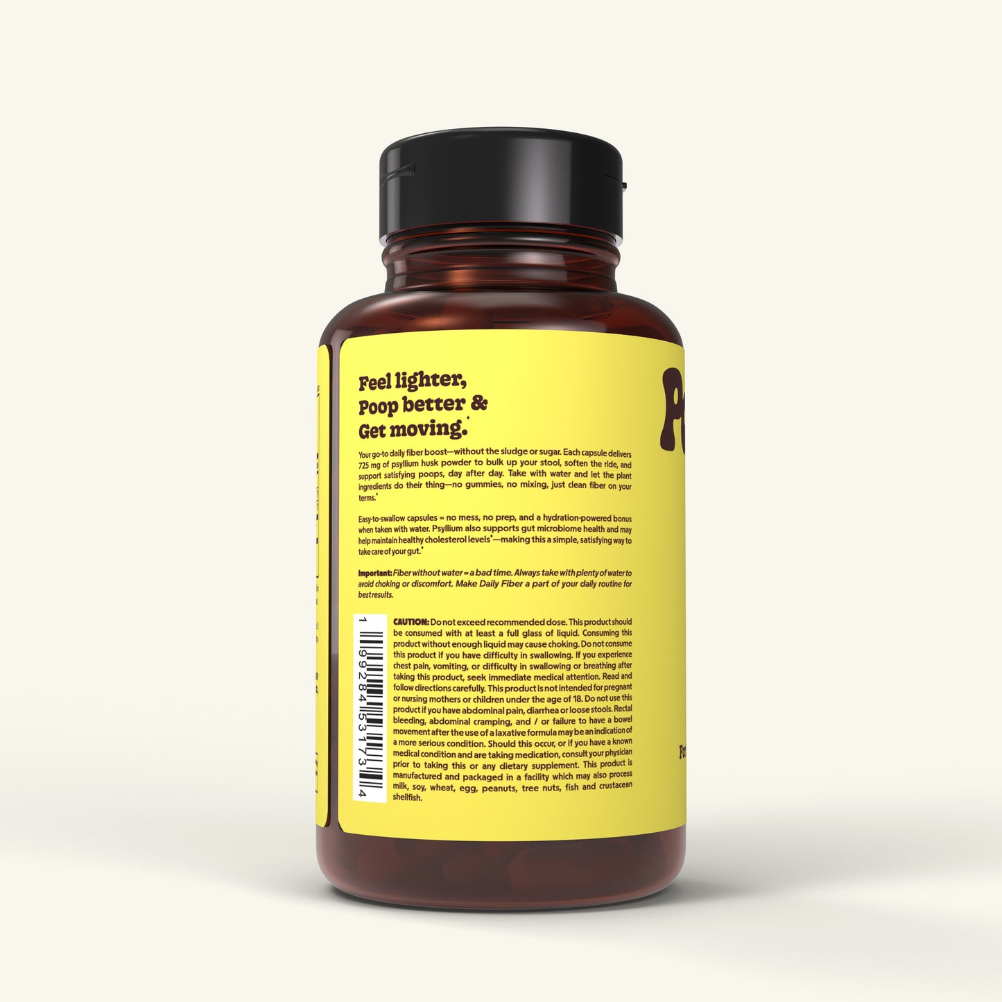 Daily Fiber - Psyllium Husk Capsules for Digestion