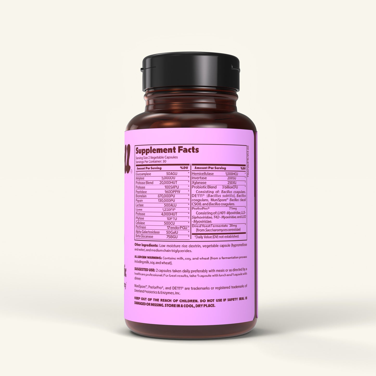 Daily Symbiotic - Probiotic Prebiotic Postbiotic Capsules